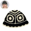 Crochet Bucket Hat for Women Handmade Knit Sun Hat Foldable