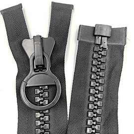 WKXFJJWZC 2pcs (80cm) 20# Super Large Plastic Resin Open Separation Zipper, for Sewing Crafts Bags Down Jacket Tents Boat Cover Canvas Zippers (80cm)