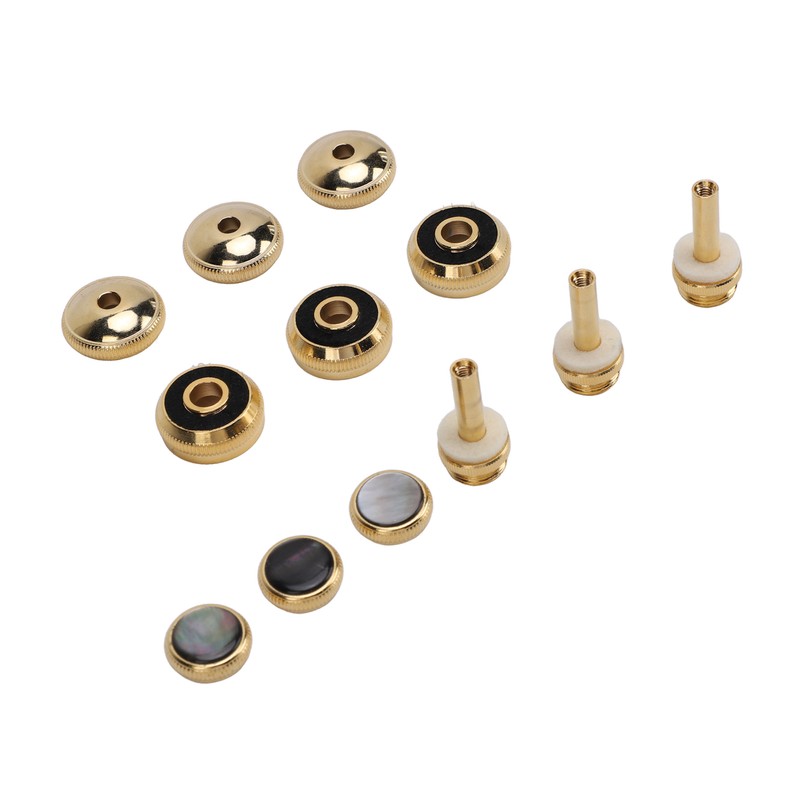 Trumpet Valve Finger Button Metal and Abalone Shell Trumpet Valve