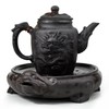 Clay Teapot Chinese Dragon Ceramic Tea Pot 20oz with Stainless