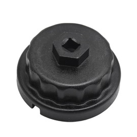 CADUFUELLY Oil Filter Wrench, Oil Filter Cap Removal Socket Tool, 64.5mm 14 Flute Cavity Style Oil Filter Wrench Tool Replacement for Toyota, Lexus, RAV4, Camry, Tundra, Sienna 2.5-5.7L Engine