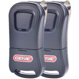 Genie Single Button Garage Door Opener Remotes (2 Pack) - Safe & Secure Access - Each Remote Compatibile Only with Genie Intellicode Garage Door Openers - Model G1T - New