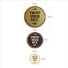 Circle Trust Your Gut Sign (Black Gold) - Large