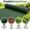 1.2Mx5M Heavy-Duty Green Weed Barrier Fabric – Non-Woven Ground Cover
