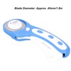 1.8in Blade Rotary Cutter with Safety Lock Paper Fabric Leather