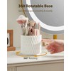 Makeup Brush Holder, [2023 Newest] [Dustproof & Waterproof] 360 Rotating