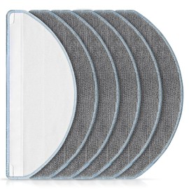 6 Pack Mop Replacement for iRobot Roomba Combo Essential Robot Vacuum & Mop Y0140 / Y0110 / Q011 / Q012 / Q052/ Roomba 104 / Roomba 105 Combo, Microfiber Washable Mopping Pads
