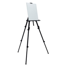 SoHo Urban Artist Watercolor Field Easel for Painting Portable, Lightweight & Adjustable 22" to 79.5" High, Holds Canvas Size up to 60" Weight 3.5lbs - Black