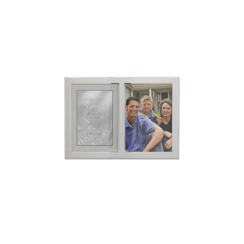 Lawrence Frames 2-Tone Double Opening Panel Picture Frame, 5 by