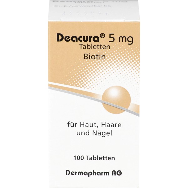 Dermapharm Deacura Tabletten für Haut, Haare und Nägel, 100 pcs.