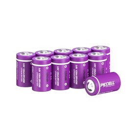 PKCELL ER14250 1/2AA 3.6V Lithium Battery,1200mAh Batteries Compatible for Dog Collar Meter Sensor Movement Monitor Home Security System Alarm System (10-Count)