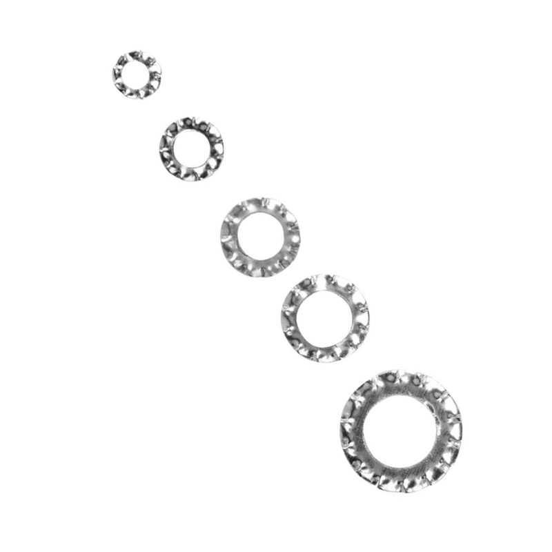 Tooth Washers, 700 Pieces Toothed Washers, Galvanised Flap Discs, External