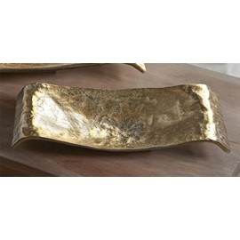 Centre Curvo Aluminium Raw Oro 30 x 15 cm 30 x 15 x 1 cm