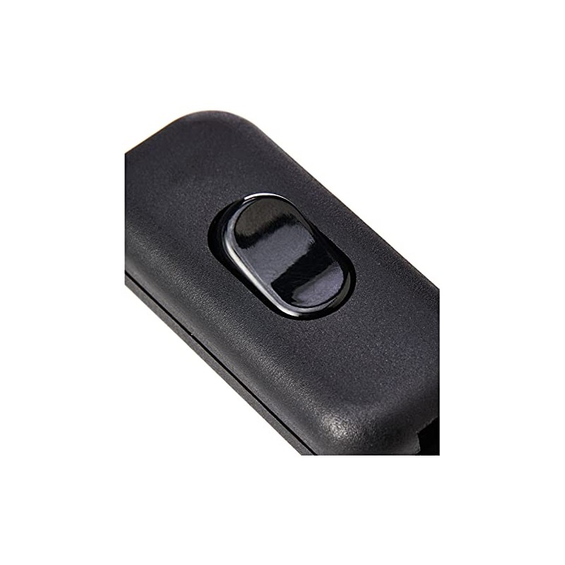 Knightsbridge ST6ABK 6A DP Inline Cord Switch, Black