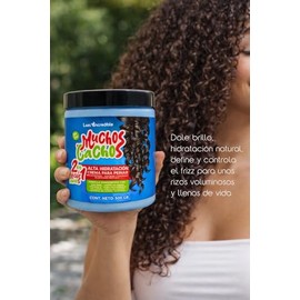 Crema para Peinar Rizos Muchos Cachos Labs Incredible, Alta Hidratación, Brillo Natural, Suavidad y Sedosidad Sin Sal 500 gr