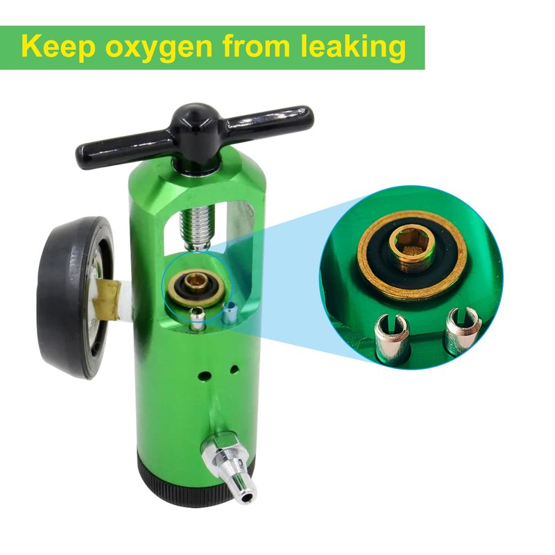 iGuerburn Oxygen Regulator Washer, O2 Ring Seals Brass Yoke Washer,
