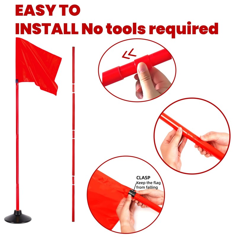 5FT Corner Flags for Soccer Field Set of 4 with