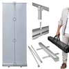 Anley 39 x 81 IN Retractable Roll-Up Banner Stand with