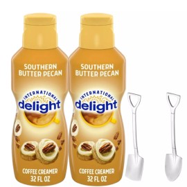 International Delight Intl Delight Southern Butter Pecan Creamer 2 Pck, w/ Candy Freezer Shovel Spoons