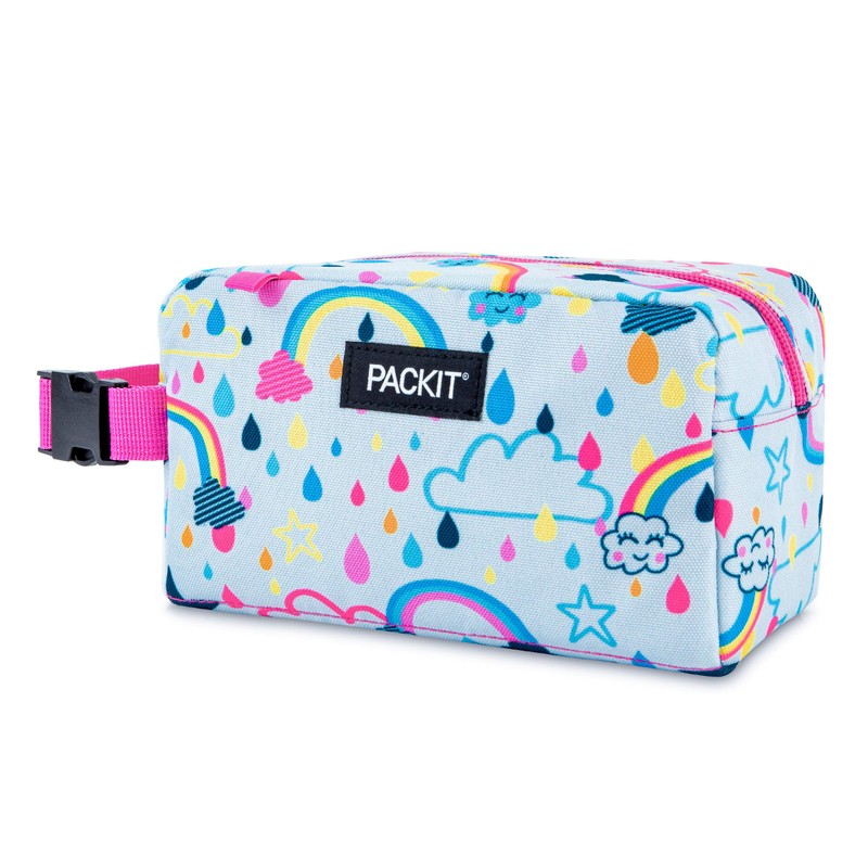 PackIt Freezable Snack Box, Rainbow Sky, Built with ECOFREEZE Technology,