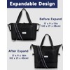 Arxus Large Folding Travel Duffle Bag, Expand Carry On Overnight