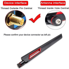 WiFi Antenna Dual Band 2.4GHz 5.8GHz 10 DBI RP-SMA Router for PCI-E WiFi Network Card USB Wireless Adapter Security IP Camera