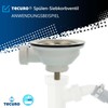 Tecuro rinse drain, rinse strainer valve, 1 1/2 inches, diameter