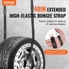 VEVOR 40" Flat Rubber Bungee Cords with 1.6X Max Stretch,