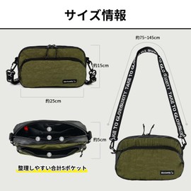 Glorisunity Shoulder Bag, Men's, Women's, Small, Lightweight, Large Capacity, Crossbody Hanging, Waterproof, Simple, Street, One Shoulder Bag, Outdoor, gray