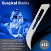 100PCs Dental Grade #12 Stainless Steel Sterile Surgical Blades by
