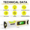 12-Inch Digital Torpedo Level and Protractor Aluminum Inclinometer Angle Finder