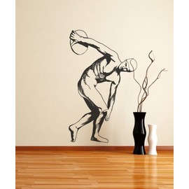 Vinyl Wall Decal Sticker Discus Thrower Greek Statue OS_MB538m