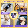 MICOOYO Male Dog Belly Bands Washable, Reusable Dog Diapers Male,