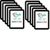 Fodeez Transparent Sticky Notes Black 10-Pack - 2x3 To Do