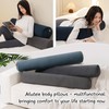 Ailuteie Long Round Body Pillow for Adults – Bolster Pillow