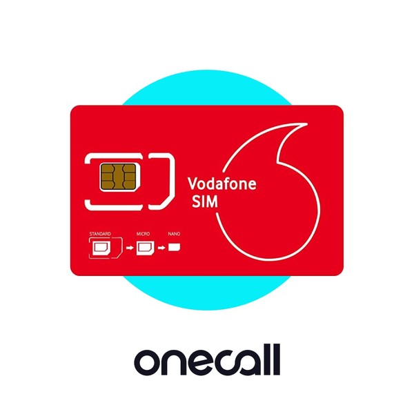 OneCall Vodafone 30 Day Unlimited SIM, Prepaid, LTE, Unlimited calls,