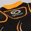 Optimum Senior Inferno Rugby Protective Top Shoulder Pads, Black/Orange, Medium