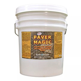 Quality Chemical Paver Magic / High Power Concrete, Brick and Paver Cleaner / 5 Gallon Pail