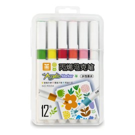 Marcadores De Pintura Acrílica Permanente De 12 Colores