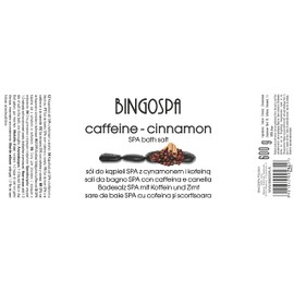 Anti-Cellulite Bath Salt Caffeine and Cinnamon 600 g BINGOSPA