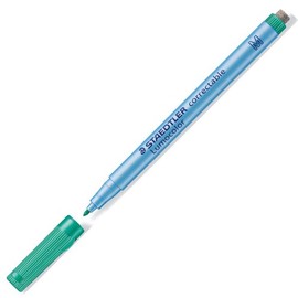 Staedtler 305 M 5 Overhead Projector Film Pen Medium Point, 1.0 mm, Box of 10, Green