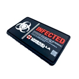 Umbrella Corporation Infected Morale Patch PVC Airsoft Paintball Velcro Emblem Patch Badge