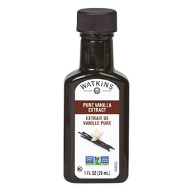 Watkins Pure Vanilla Extract, with Madagascar Vanilla Beans, Non-GMO, Kosher, 1 oz. Bottle, 1-Pack