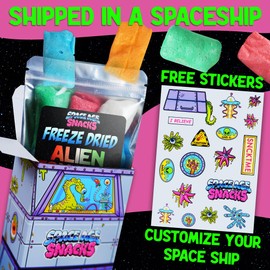Premium Freeze Dried Alien Tongues Candy - Crunchy Freeze Dried Airheads Candy Shipped in Box for Extra Protection - Freeze Dry Candy for All Ages (4 Ounce)