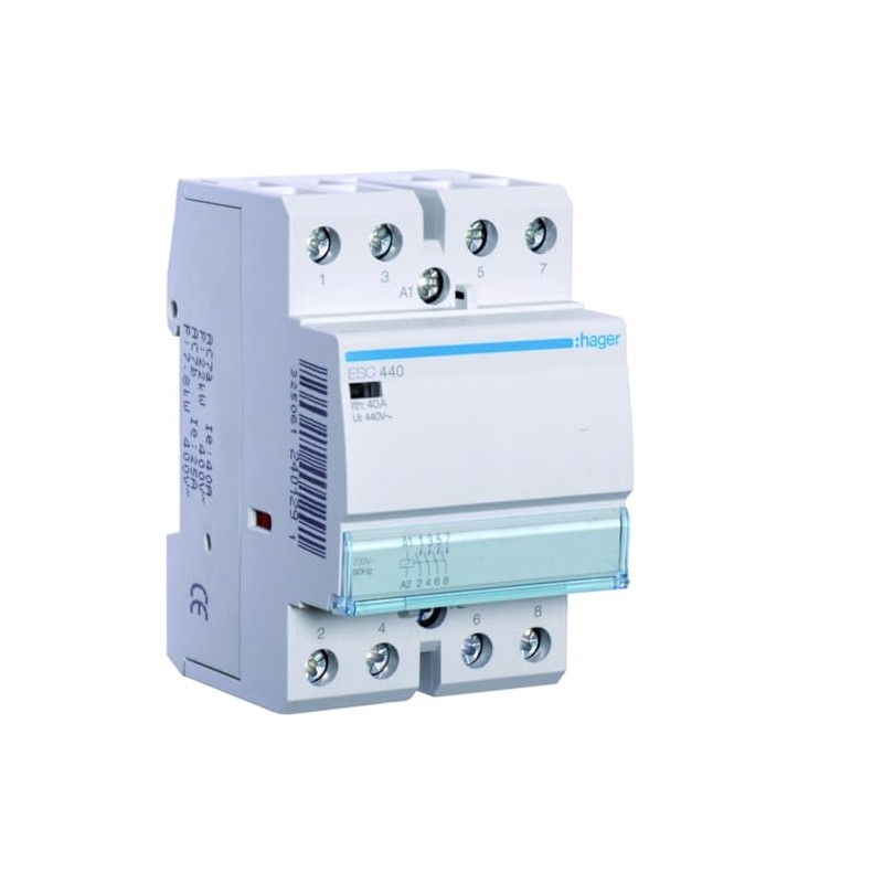 Hager ESC440 Installation Contactor 40A 400V/UC 4S