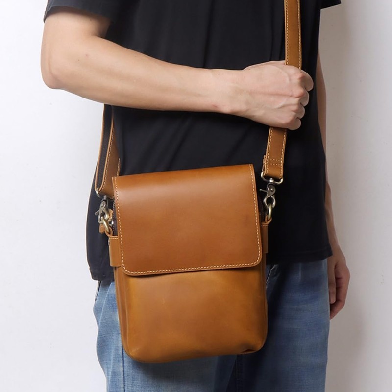NICE SELECTION Mini Shoulder Bag, Sacoche, Smartphone Shoulder Bag, Men's,