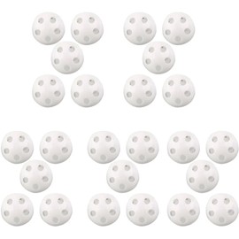 Galepromot 10Pcs White Rattle Balls Inserts for Animal Puppet Doll, Rattles and Plush Rings Repair Noise Maker