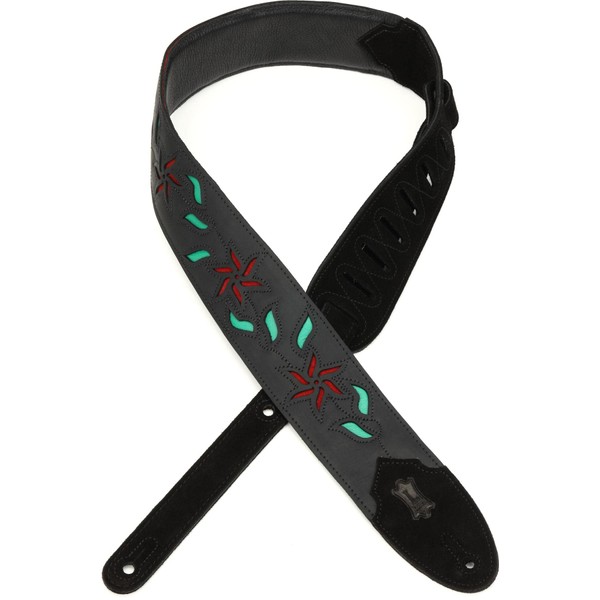 Levy's Leathers Levy's 2.5" Vine Series Leather Black with Red