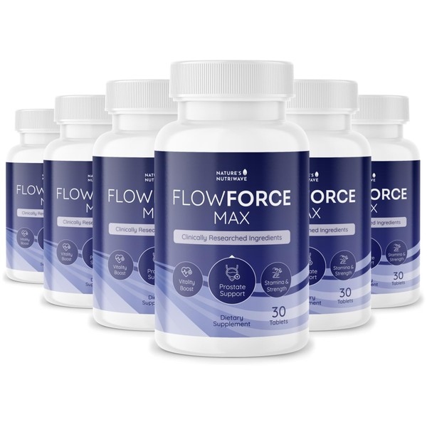 FlowForceMax Herbal Prostate Health Supplements for Men - Advanced Prostate