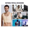 Akkad Kuti Mens Hide Gynecomastia Chest Vest Adjustable Compression Tank